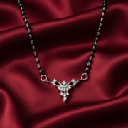 Mangalsutra in 925 Sterling Silver Rhodium Plated 17 inches